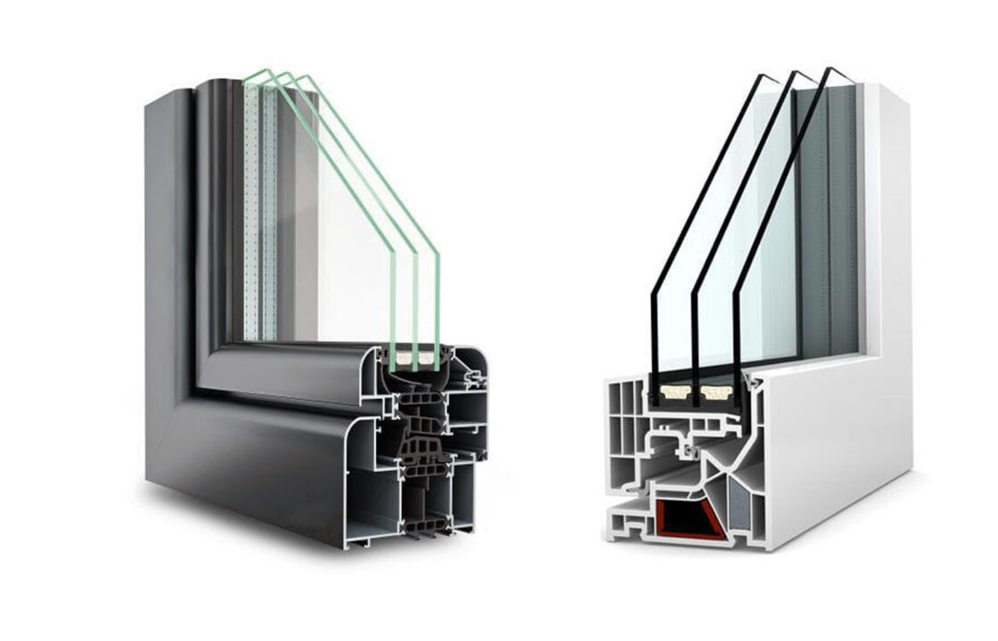 تفاوت قیمت پنجره دوجداره آلومینیومی با upvc